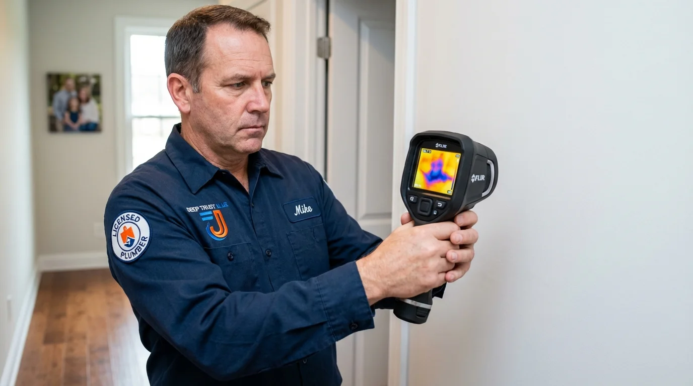 Thermal imaging leak detection by Johns Plumbing LLC in Oolitic